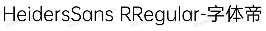 HeidersSans RRegular字体转换